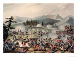 Battle of Barrosa 5th March 1811 Etched by I Clarke Aquatinted by M Dubourg 1811